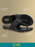 La Bella Women's Slip-On Slipper BLACK (LA03_BLACK)
