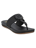 La Bella Women's Slip-On Slipper BLACK (LA03_BLACK)