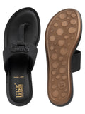 La Bella Women's Slip-On Slipper BLACK (LA03_BLACK)