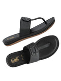 La Bella Women's Slip-On Slipper BLACK (LA03_BLACK)