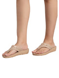 La Bella Women's Slip-On Slipper BEIGE (LB07_BEIGE)