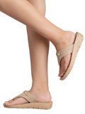 La Bella Women's Slip-On Slipper BEIGE (LB07_BEIGE)