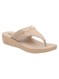 La Bella Women's Slip-On Slipper BEIGE (LB07_BEIGE)