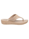 La Bella Women's Slip-On Slipper BEIGE (LB07_BEIGE)