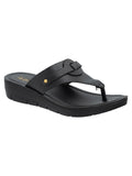 La Bella Women's Slip-On Slipper BLACK (LB48_BLACK)