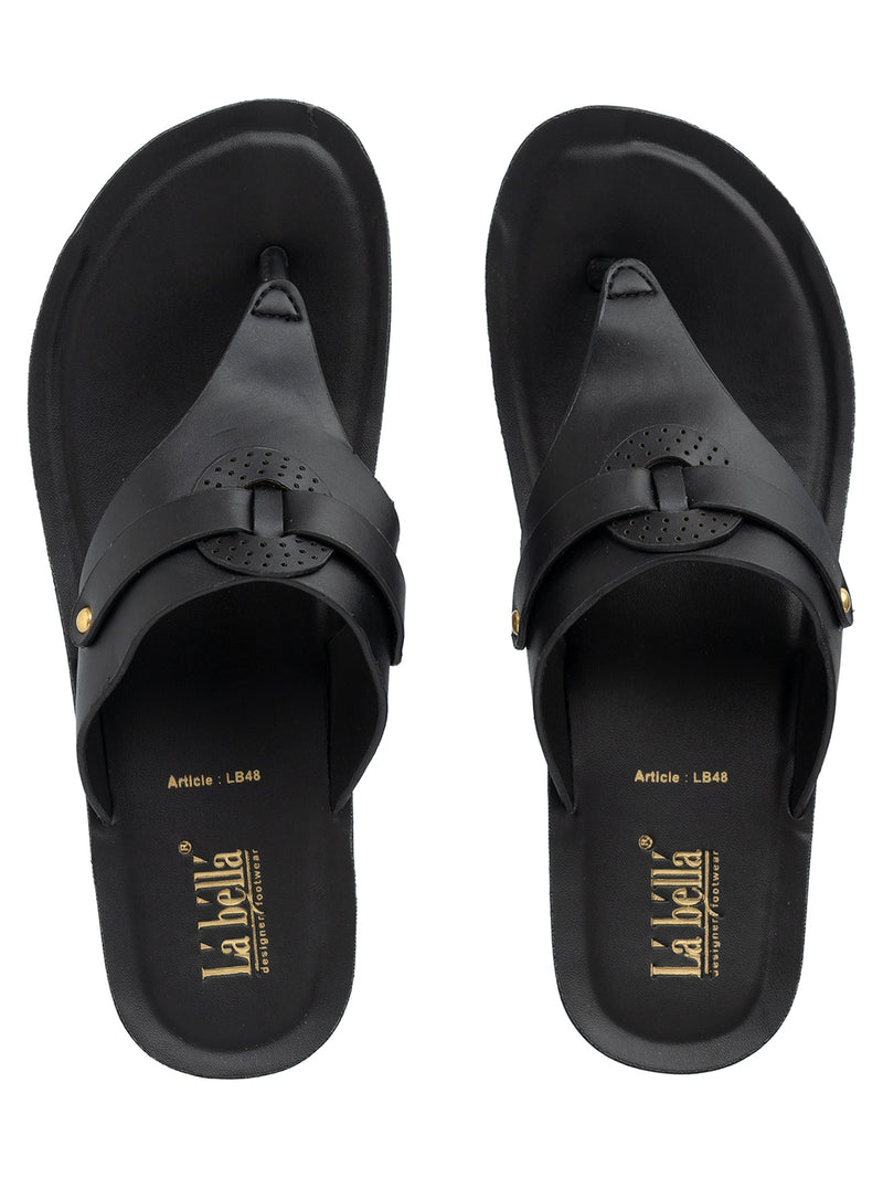 La Bella Women's Slip-On Slipper BLACK (LB48_BLACK)