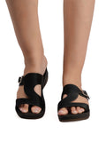 La Bella Women's Slip-On Slipper BLACK (LC06_BLACK)