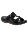 La Bella Women's Slip-On Slipper BLACK (LC06_BLACK)