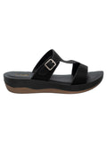 La Bella Women's Slip-On Slipper BLACK (LC06_BLACK)