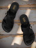 La Bella Women's Slip-On Slipper BLACK (LC06_BLACK)