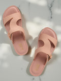 La Bella Women's Slip-On Slipper PEACH (LC06_PEACH)