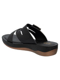 La Bella Women's Slip-On Slipper BLACK (LC10_BLACK)