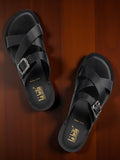 La Bella Women's Slip-On Slipper BLACK (LC10_BLACK)