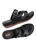 La Bella Women's Slip-On Slipper BLACK (LC10_BLACK)
