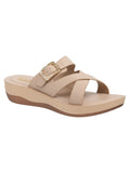 La Bella Women's Slip-On Slipper IVORY (LC10_IVORY)