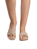 La Bella Women's Slip-On Slipper BEIGE (LC17_BEIGE)