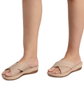 La Bella Women's Slip-On Slipper BEIGE (LC17_BEIGE)