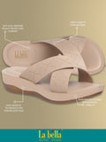 La Bella Women's Slip-On Slipper BEIGE (LC17_BEIGE)