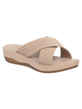 La Bella Women's Slip-On Slipper BEIGE (LC17_BEIGE)