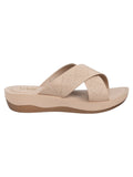 La Bella Women's Slip-On Slipper BEIGE (LC17_BEIGE)