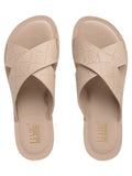 La Bella Women's Slip-On Slipper BEIGE (LC17_BEIGE)