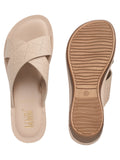 La Bella Women's Slip-On Slipper BEIGE (LC17_BEIGE)
