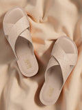La Bella Women's Slip-On Slipper BEIGE (LC17_BEIGE)