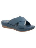 La Bella Women's Slip-On Slipper BLUE (LC17_BLUE)