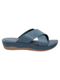 La Bella Women's Slip-On Slipper BLUE (LC17_BLUE)