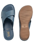 La Bella Women's Slip-On Slipper BLUE (LC17_BLUE)