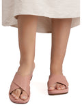 La Bella Women's Slip-On Slipper PEACH (LC17_PEACH)