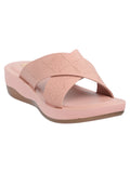 La Bella Women's Slip-On Slipper PEACH (LC17_PEACH)