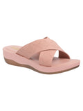 La Bella Women's Slip-On Slipper PEACH (LC17_PEACH)