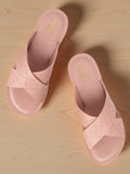 La Bella Women's Slip-On Slipper PEACH (LC17_PEACH)