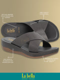 La Bella Women's Slip-On Slipper SMOG (LC17_SMOG)