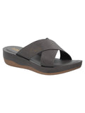 La Bella Women's Slip-On Slipper SMOG (LC17_SMOG)