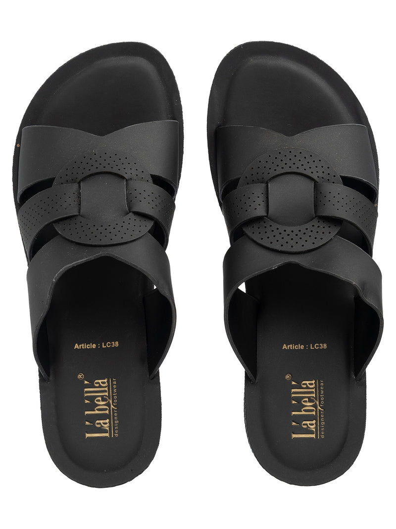 La Bella Women's Slip-On Slipper BLACK (LC38_BLACK)