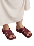 La Bella Women's Slip-On Slipper WINE (LC38_WINE)