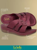 La Bella Women's Slip-On Slipper WINE (LC38_WINE)