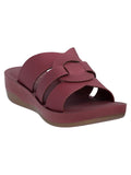 La Bella Women's Slip-On Slipper WINE (LC38_WINE)