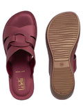 La Bella Women's Slip-On Slipper WINE (LC38_WINE)