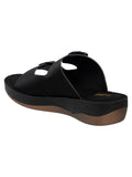 La Bella Women's Slip-On Slipper BLACK (LC48_BLACK)
