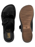 La Bella Women's Slip-On Slipper BLACK (LC48_BLACK)