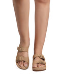 La Bella Women's Slip-On Slipper TAN (LC48_TAN)