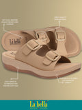 La Bella Women's Slip-On Slipper TAN (LC48_TAN)