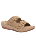 La Bella Women's Slip-On Slipper TAN (LC48_TAN)