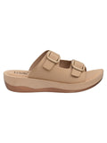 La Bella Women's Slip-On Slipper TAN (LC48_TAN)