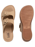La Bella Women's Slip-On Slipper TAN (LC48_TAN)