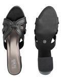 La Bella Women's Slip-On Slipper BLACK (LH01_BLACK)
