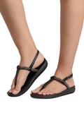 La Bella Women's Slip-On Slipper BLACK (LI03_BLACK)